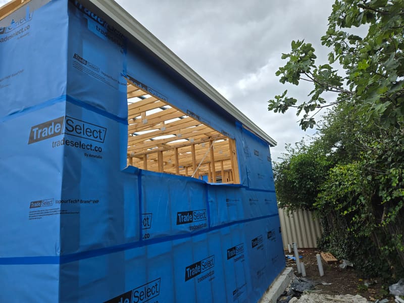 Brane vapour wrap walls — 20241213_105304